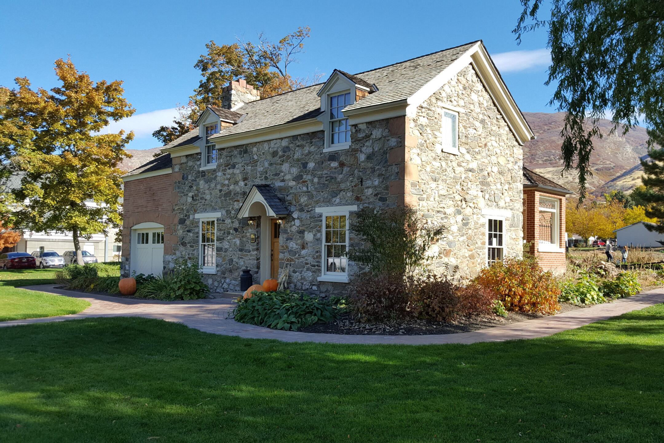 Whittaker Museum in Centerville a historic home with stone exterior.